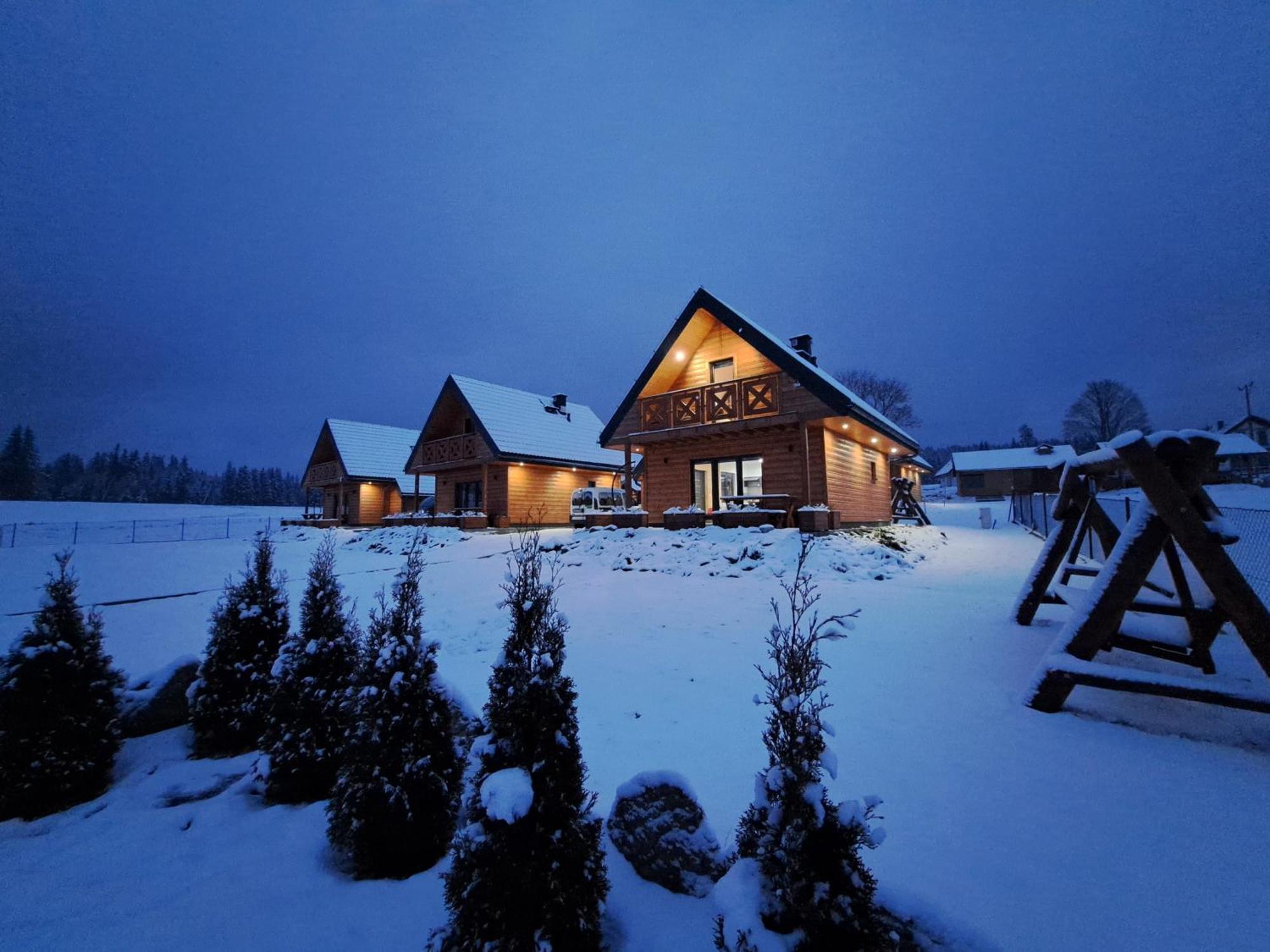 Osada Orlica Klimatyczne Domki Z Widokiem Na Gory I Termalnym Spa Sauna Jacuzzi 4 Km Od Zieleniec Ski Arena Lasowka المظهر الخارجي الصورة